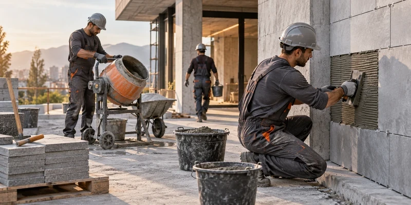 ملات آماده و نیروی انسانی؛ سنجش بهره وری کارگاه